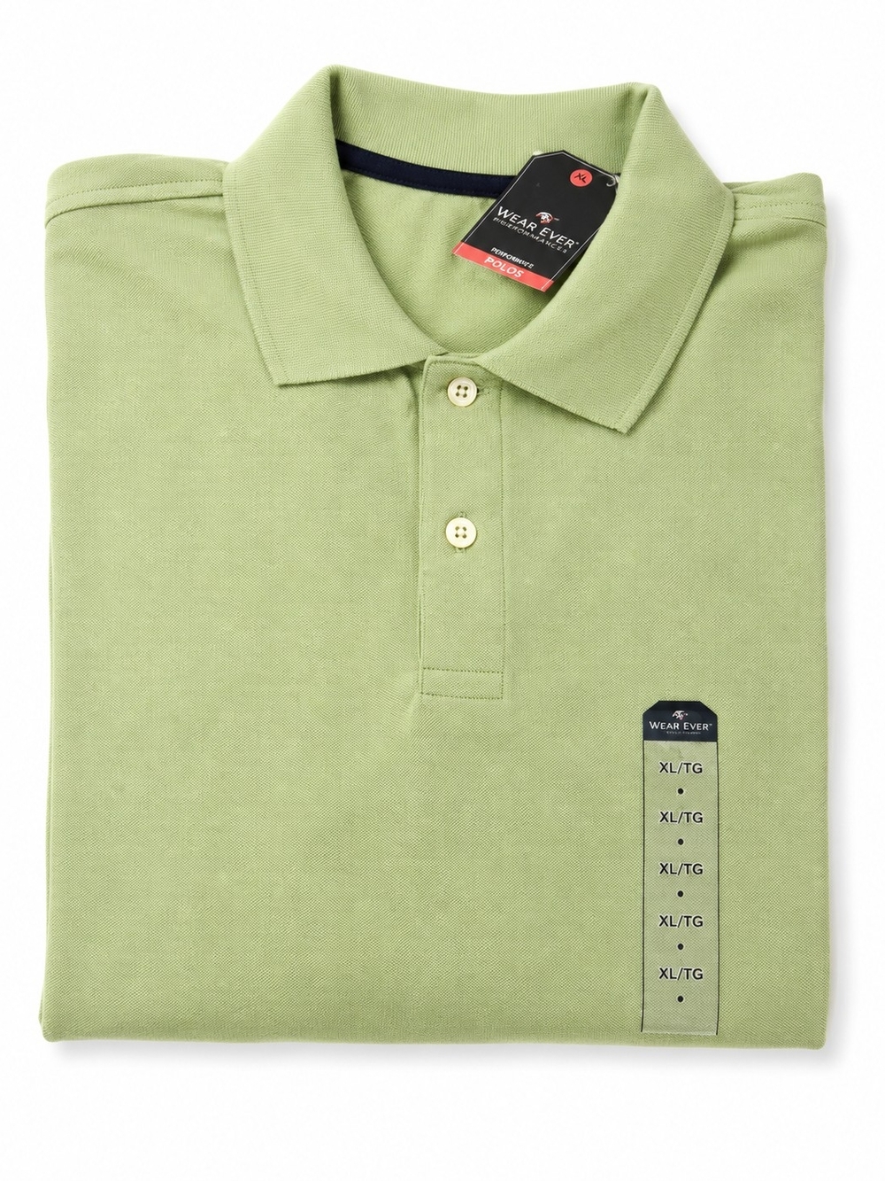 St. John’s Bay Heritage Pique Polo Shirt Men’s Large Sage Green NWT